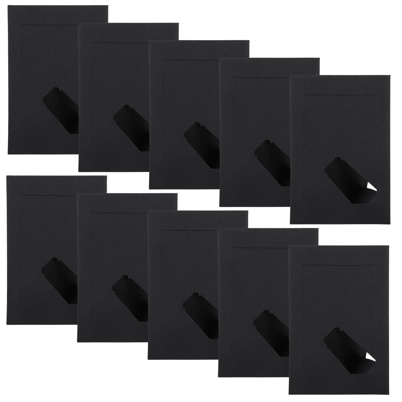 

10Pcs DIY Drawing Photo Frame Kraft Paper Material Decorative Tabletop Picture Frame for Home Photo Display Paper Frames