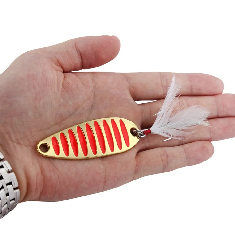 Leurres de pêche en forme de cuillère en métal, matériel pour pêcher les carpes, avec Spinner et paillettes, Swimbait, wobbler, matériel pour pêcher, 10g, 15g et 20g, 1 pièce