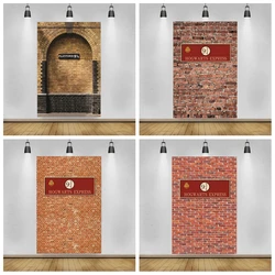 Railway Station Brick Wall 9 3/4 King Photography Background Brown Wall Birthday Family Portrait Photo Backgdrop Props Custom