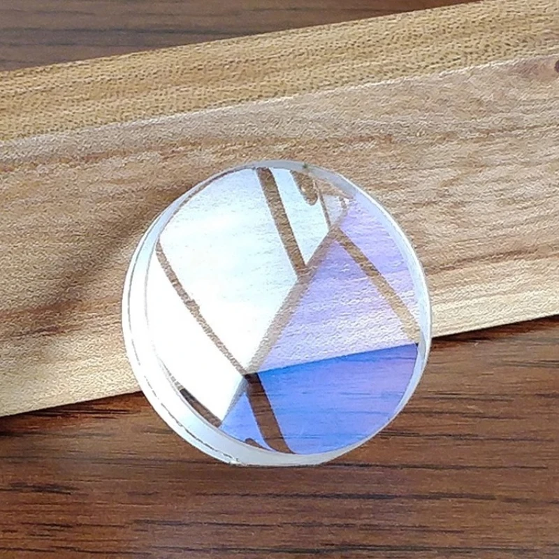 Verre optique 30mm, longueur focale 120mm, Film bleu, Double lentille convexe, objectif de télescope achromatique, bricolage