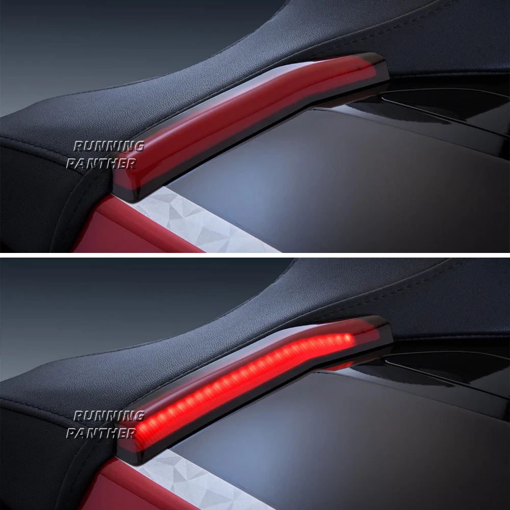 دراجة نارية صندوق علوي الجذع مصباح ، LED ضوء الزخرفية ، هوندا Goldwing الذهب الجناح GL1800 جولة DCT وسادة هوائية ، جولة نصائح الجانب ، 2021-2023