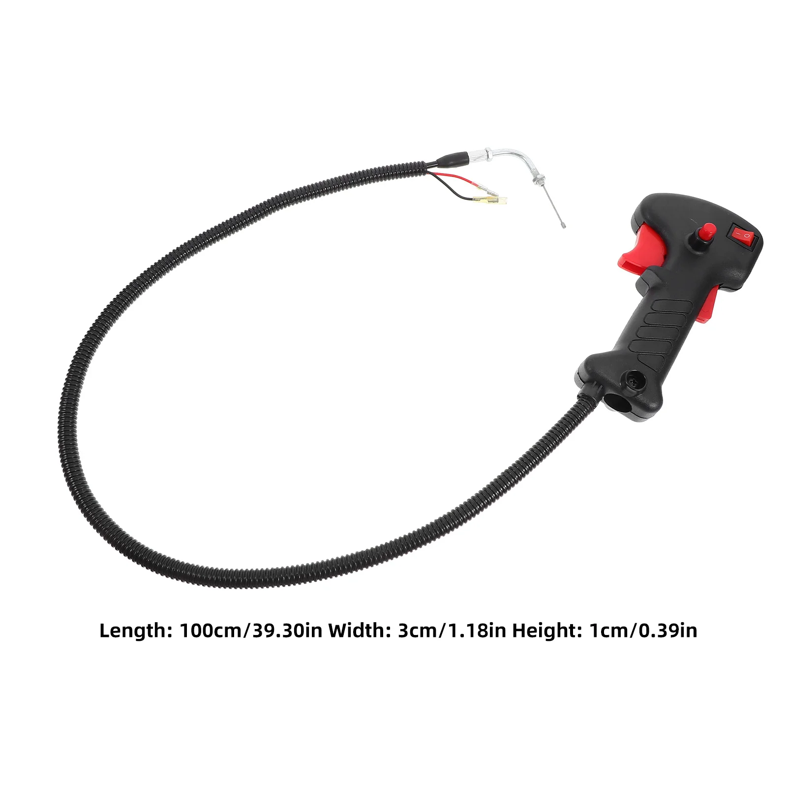 مقبض تشذيب مريح مع كابل تبديل الزناد الخانق الكامل لتشذيب العشب بشكل سلس