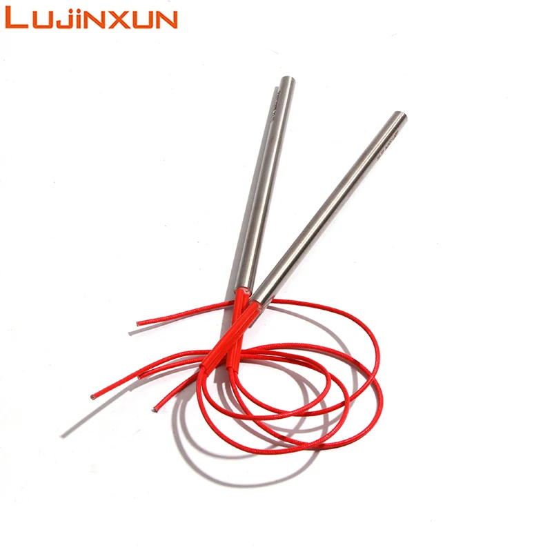 

LUJINXUN картриджный нагреватель 9,5x30-200 мм, электрический нагревательный элемент с одной головкой, 220 В, 70 Вт-500 Вт, пресс-форма, сухая трубка, 10 шт.