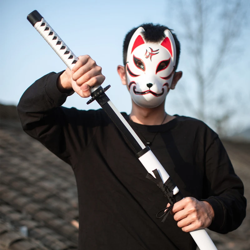 Iaido bamboo samurai blade wooden knife with sheath boy children's toy wood blade cos performance Tang Heng simulation Taidao