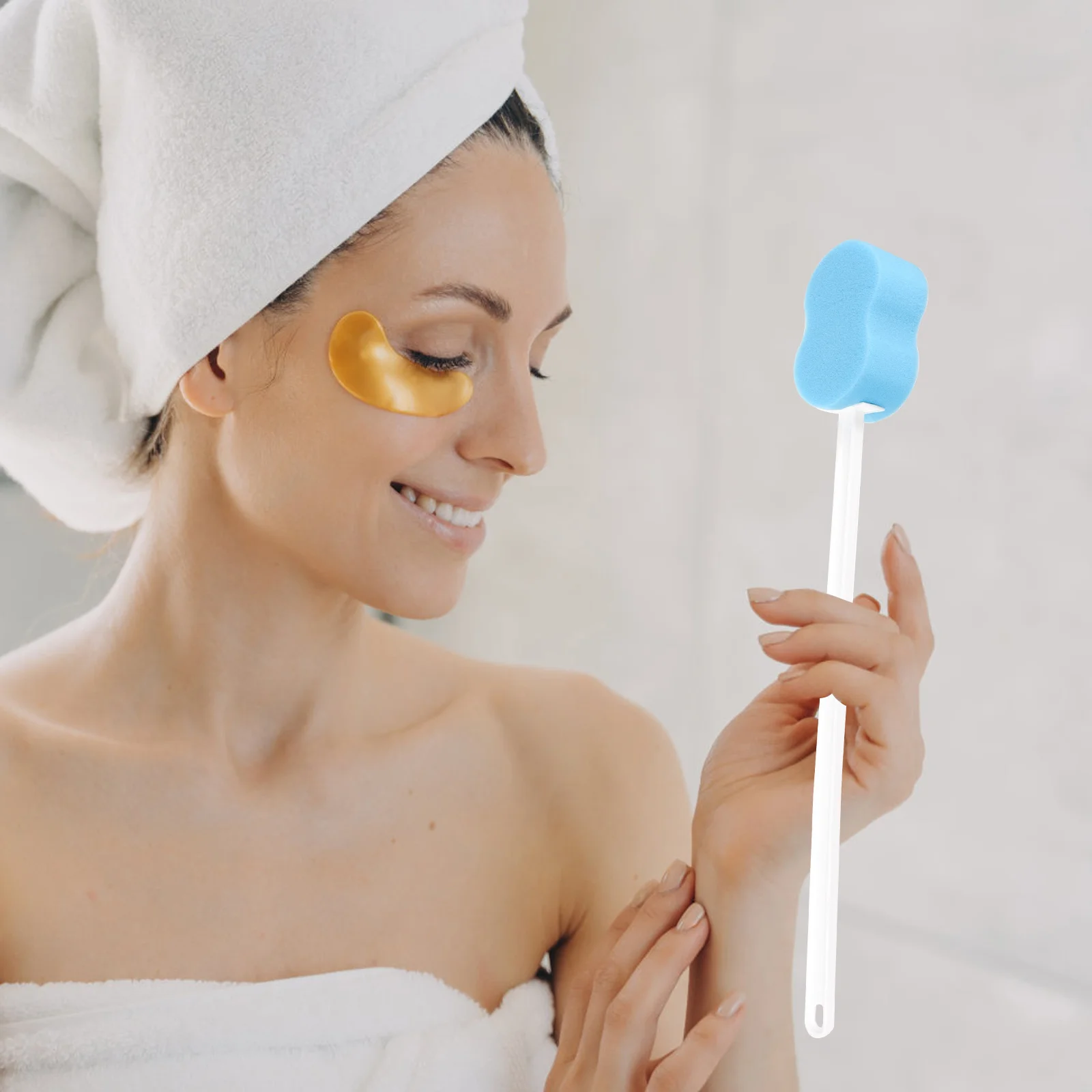 

1pcs Back Scrubber Shower Extra Long Handle Body Brush Bath Sponge Scrubber For Shower Sponge Exfoliating Deep Clean Tool