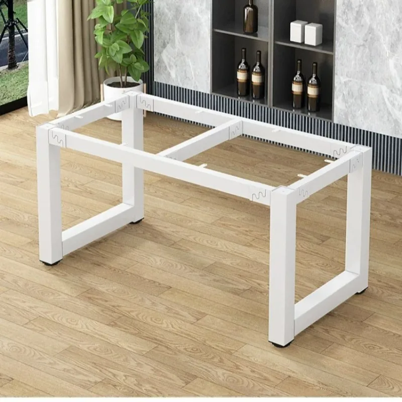 Wrought Iron Metal Table Leg Support Bracket, Base Stand for Workbench, Bar Counter, Office Computer Desk and Rock Slab Table