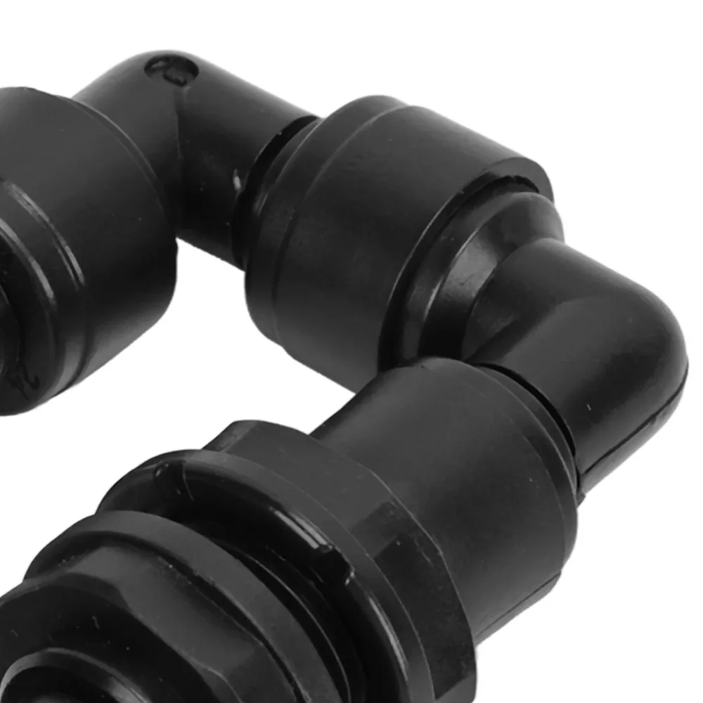 PP Reptile Fogger Adjustable Nozzle Black Misting Nozzle 1/4 Inch Quick-Fit Port Humidity Control Aquarium Mist Sprinkler
