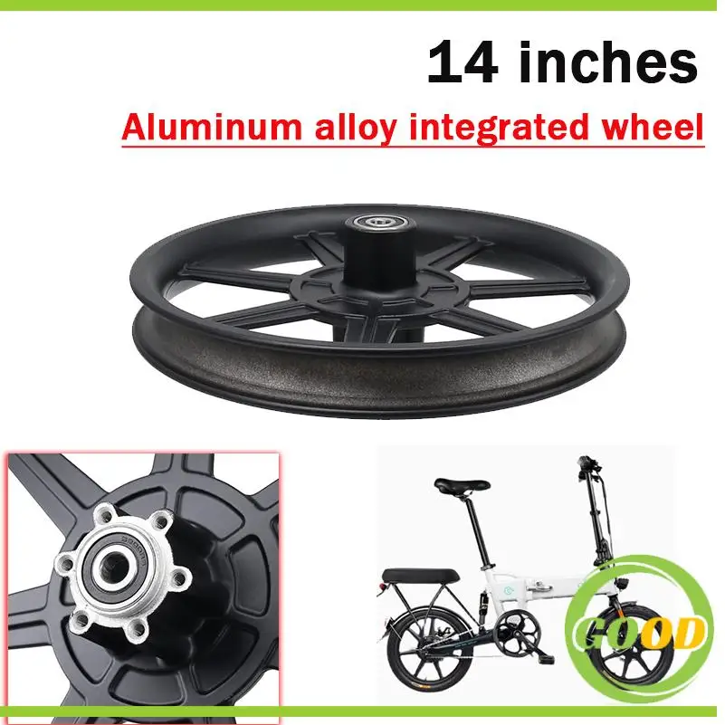 

Motorcycle 14 inch Aluminum Front Disc Brake Wheel Hub Rim For Electric Scooters E-bike Folding Bicycles 14x2.125 Tire