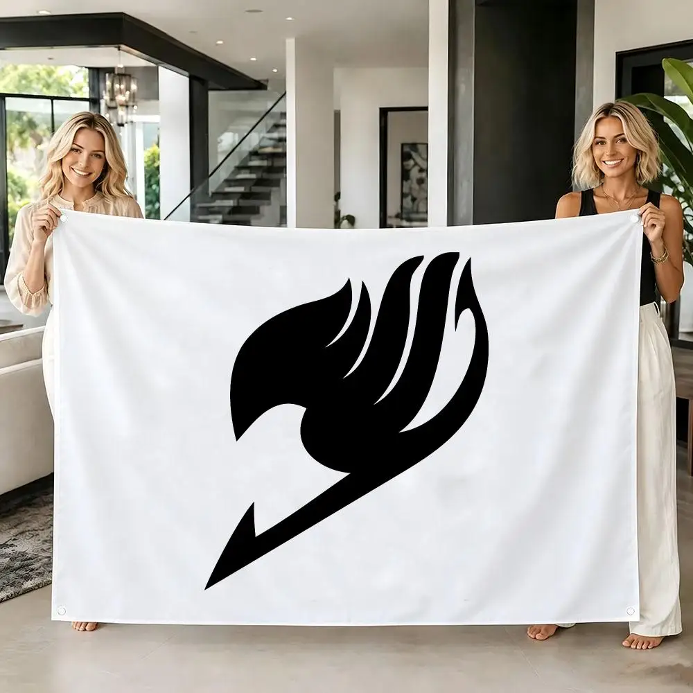 Anime F-Fairy T-Tail guild mark Flag Flags Tapestry Creative Pattern Photo Living Room Wall Art Party Outdoor Decor