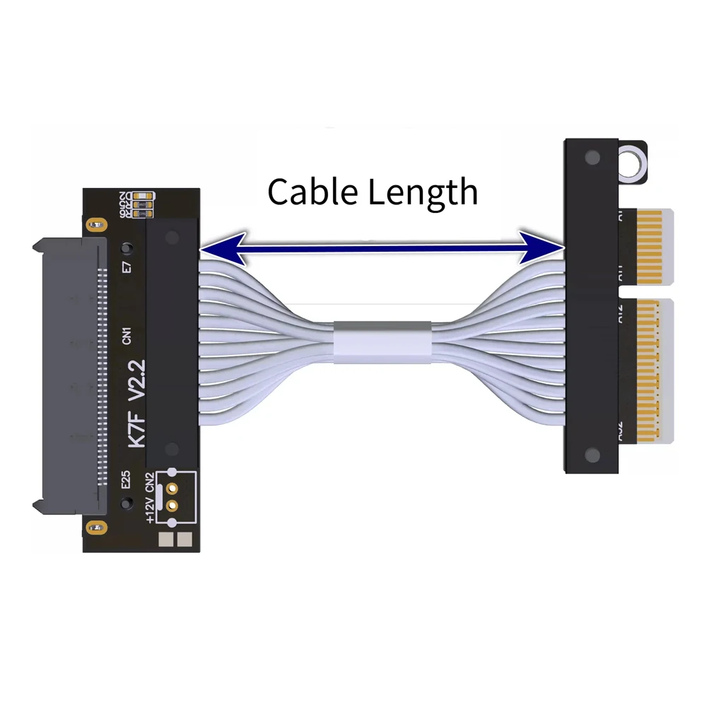 PCIe 5.0 X4 To U.2 SFF-8639 Adapter Cable Gen5 128Gbps High Temp Resistant Extension Cord Industrial Server NVMe U.2 SSD Riser