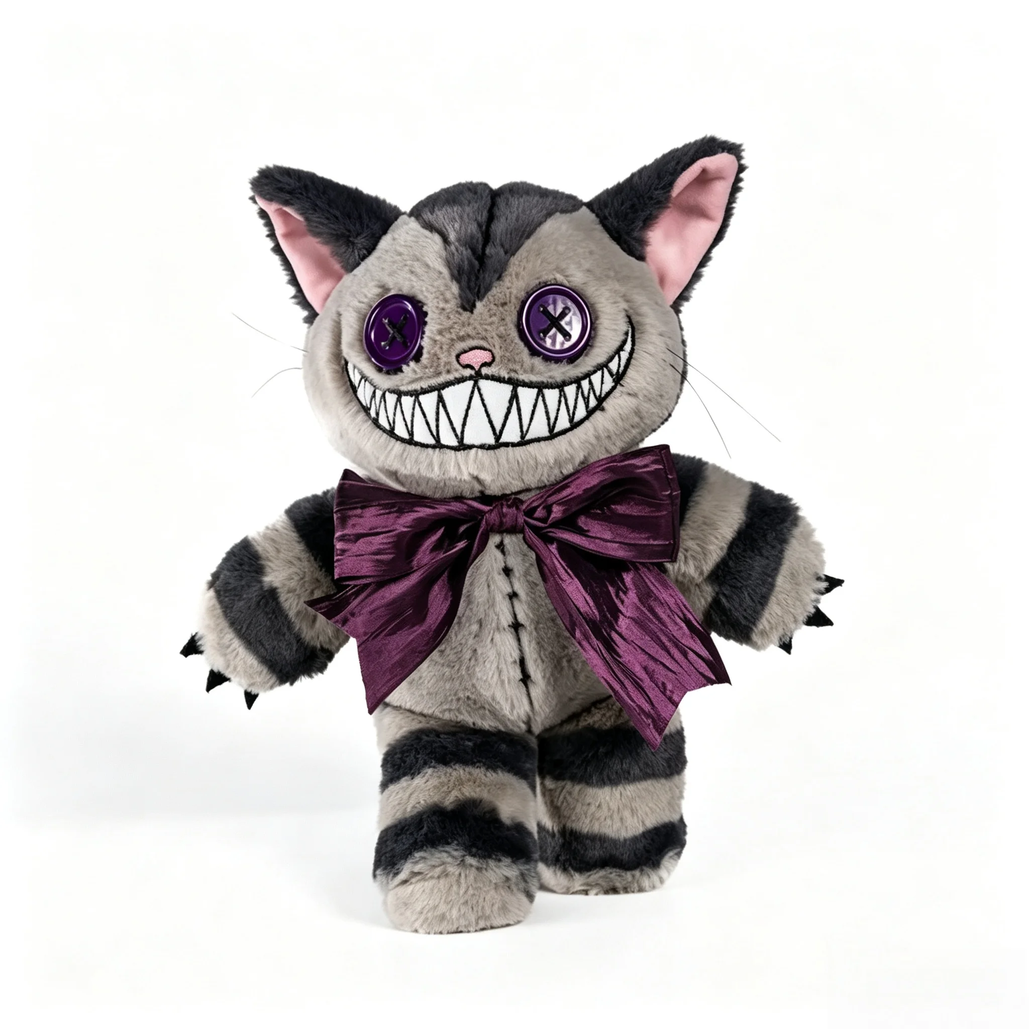 Plushie Dreadfuls Cheshire Cat Plush Gothic Stuffed Figure Alice Madness Returns Merch Collectible Ornament Home Decor Gift