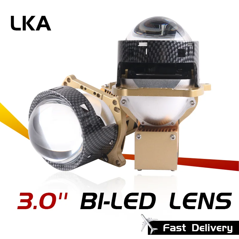 

LKA 3 Inch Bi Led Projector Lens for Hella 3R G5 Projector Headlights 130W 5500K Car Motorcycle 12V Auto Lighting Retrofit