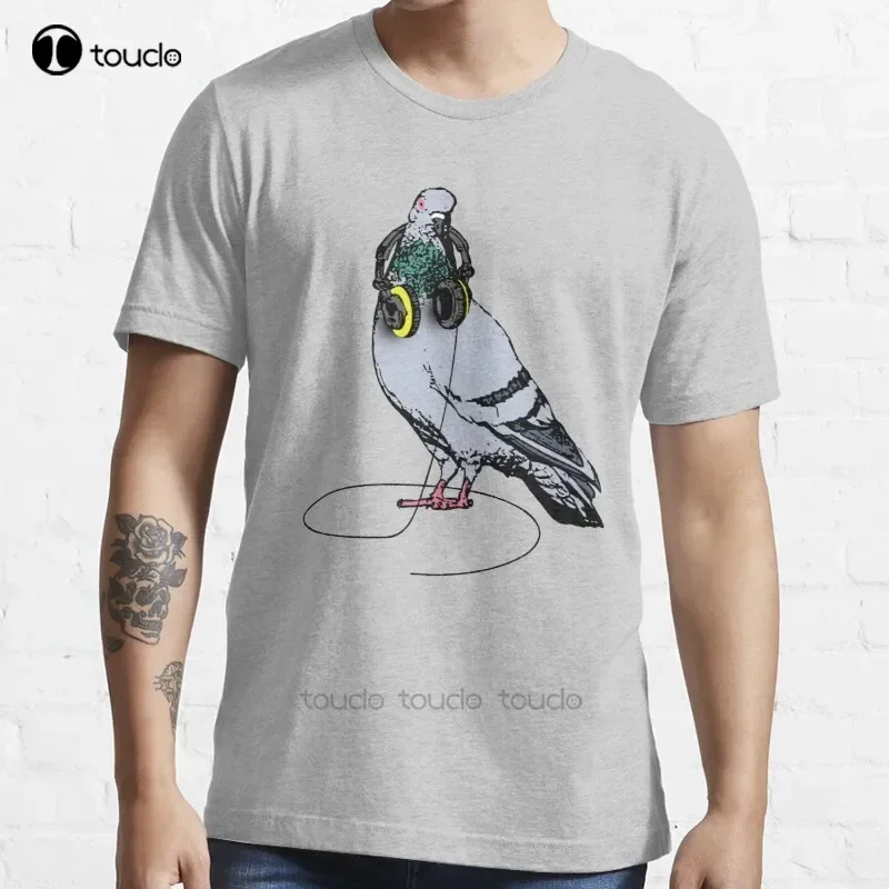 New Techno Pigeon T-Shirt Cotton Men Tee Shirt Custom Aldult Teen Unisex Digital Printing Tee Shirts Custom Gift Tee Shirt