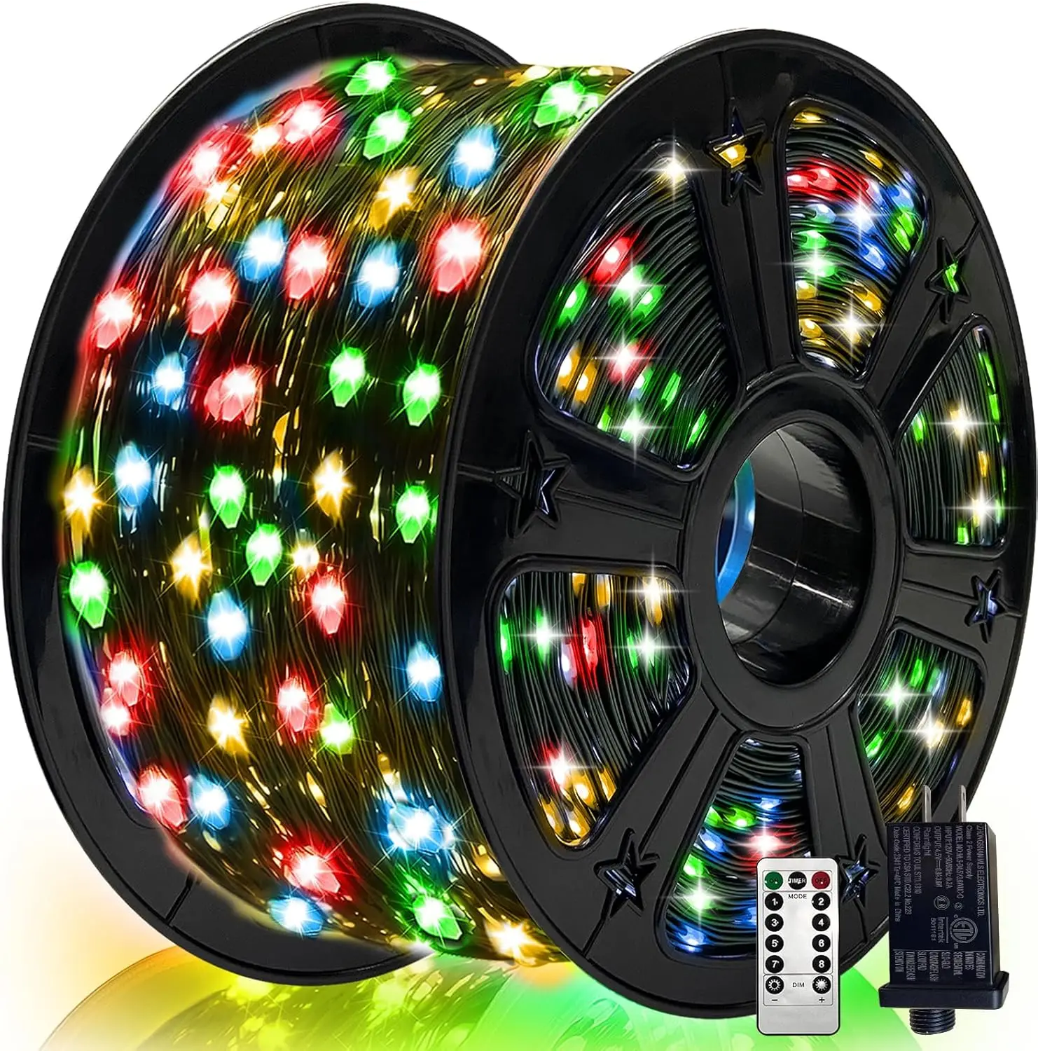 1500 LED Christmas Lights 459 FT Christmas Tree Light,Fairy String Lights House Xmas Lights,Decoration for Garden Tree Wedding