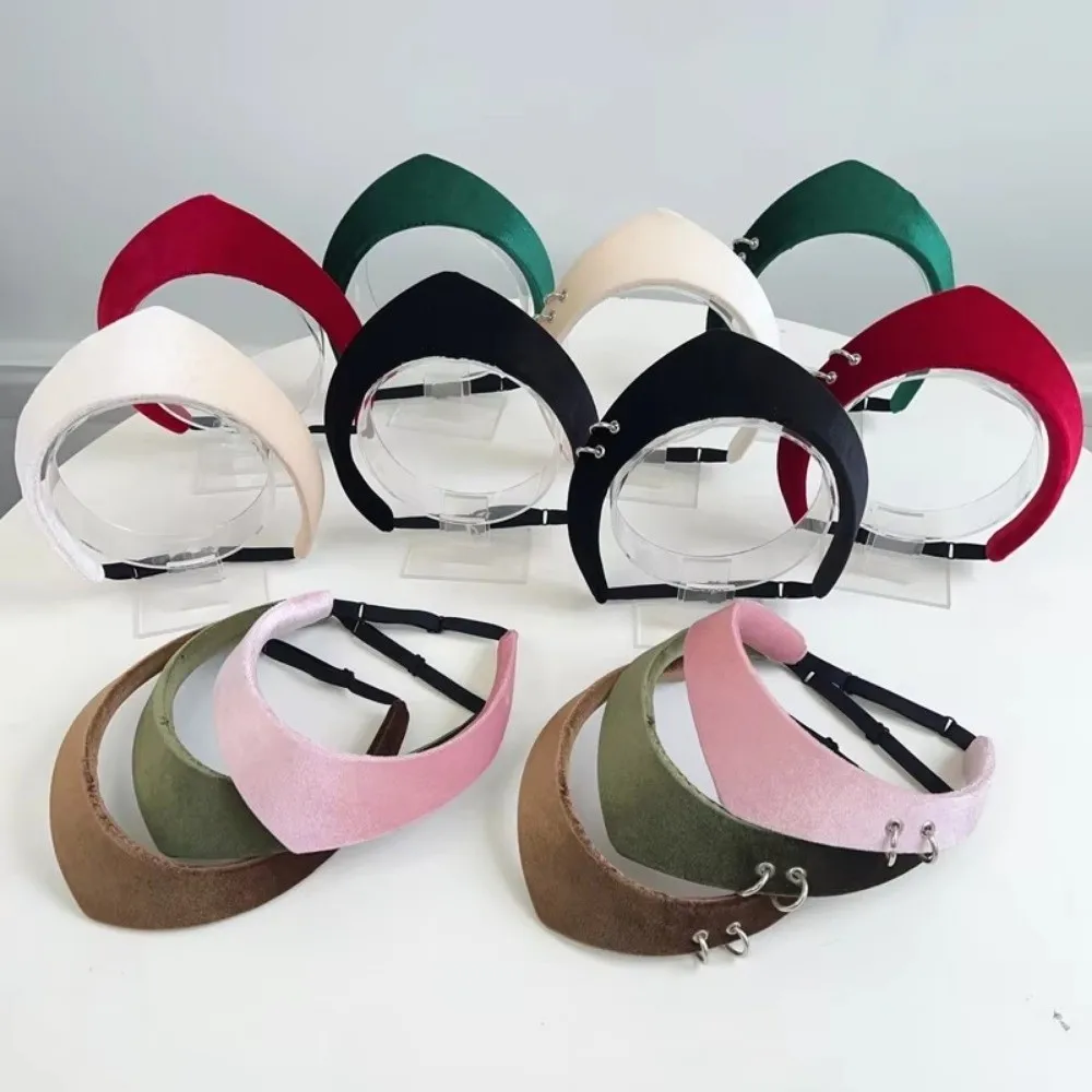Velvet Headband for Women European and American 2025 New British Retro Hairpin Headband for Home Leisure Headwear