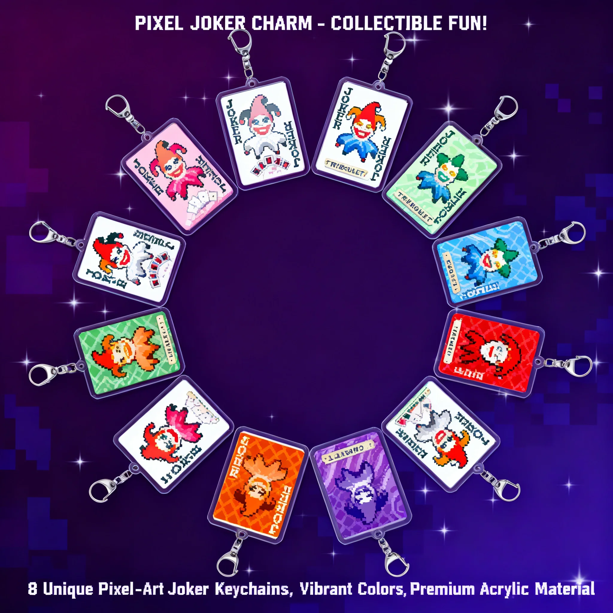 Joker Gaming Accessories - Balatro Joker Kaartspel Acryl Sleutelhanger Accessoire