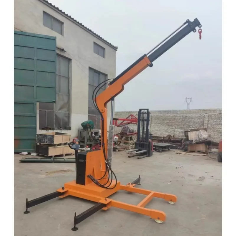 

Small Mobile Hydraulic Crane, Fully Electric 1-2 Ton Lifting Crane, Mobile Small Crane FOB price
