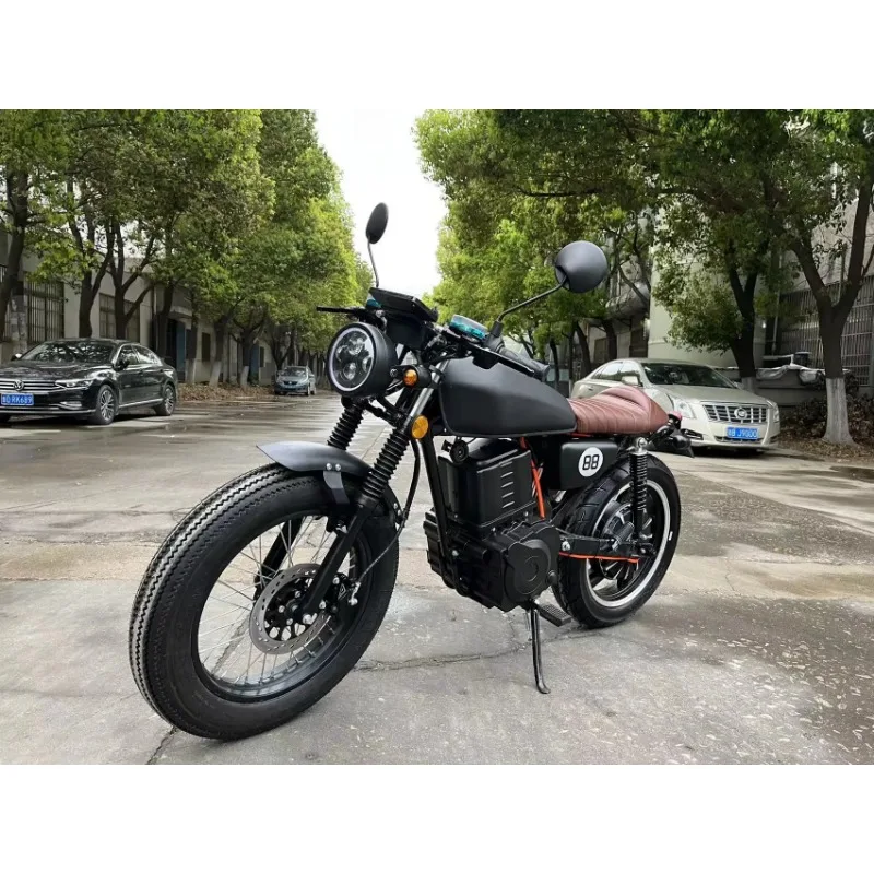 New arrival  good quality fashion model retro electric motorcycle 2000W adult electric motorcycle  moto eléctrica  electro moto