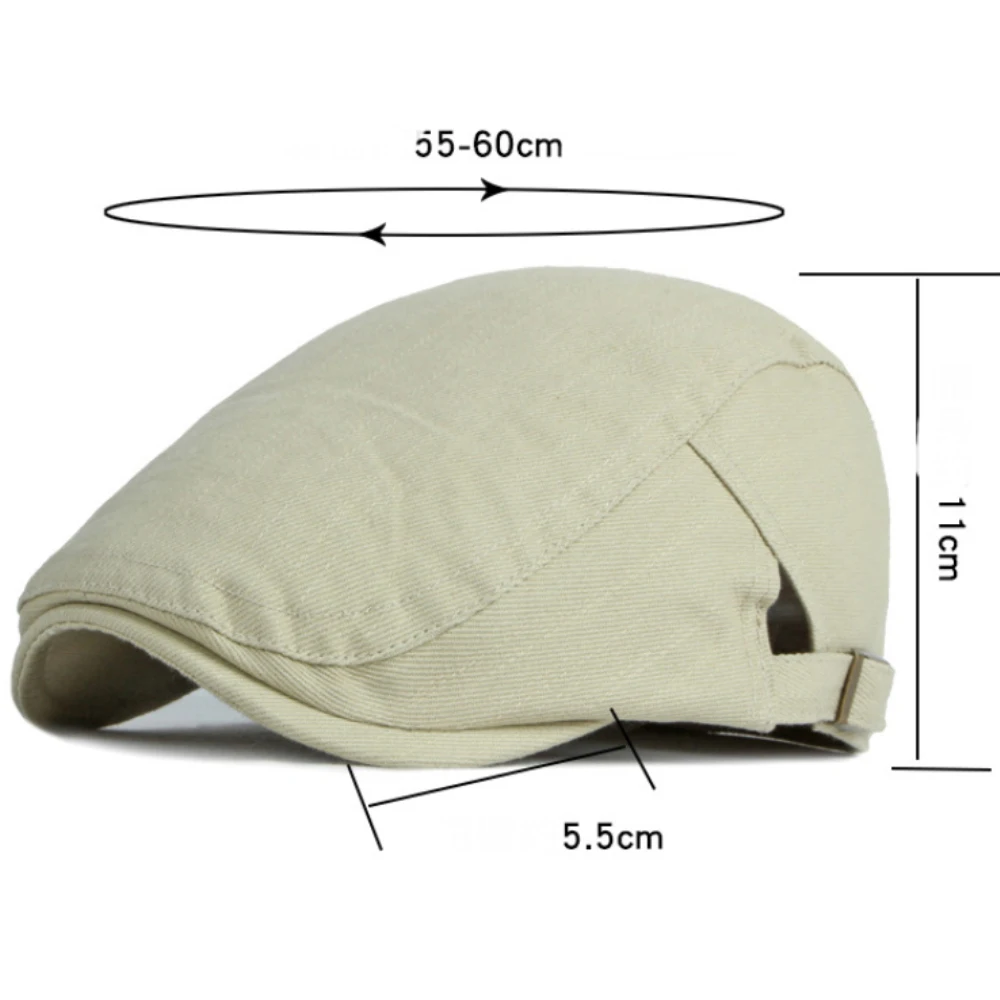 

HT4764 Classic Beret Cap Men Women New Spring Summer Autumn Cap Artist Beret Hat Solid Plain Ivy Flat Cap Adjustable Mens Berets