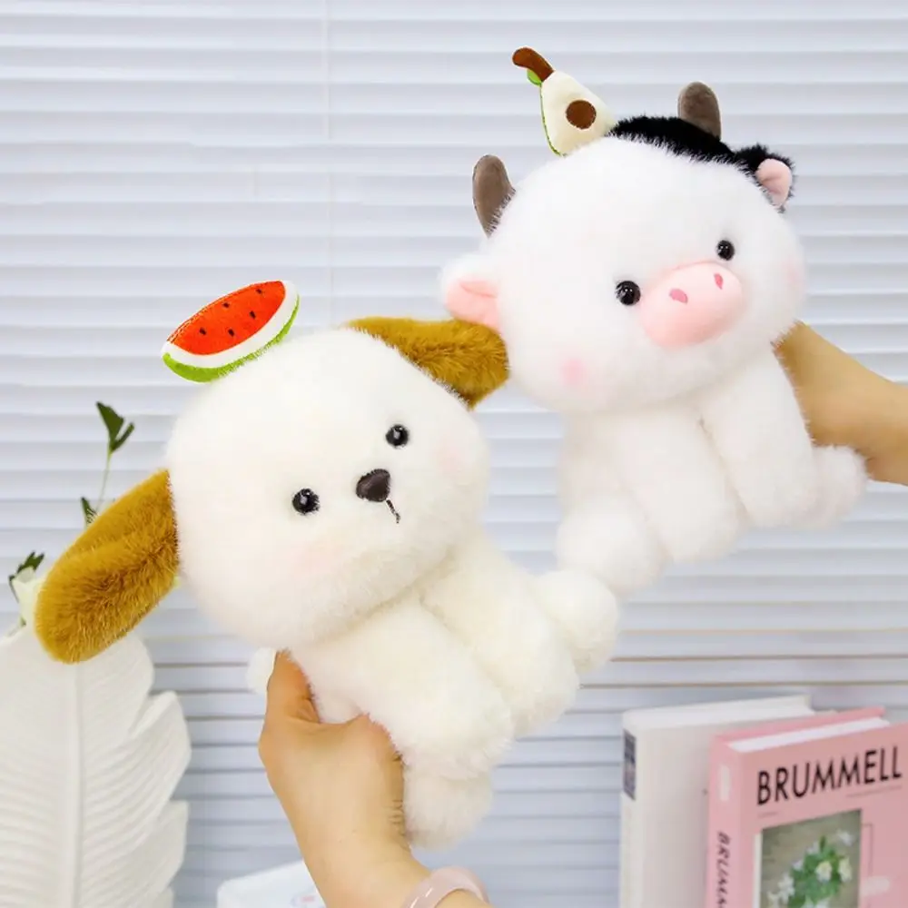

PP Cotton Fruit Animal Fluffy Interactive Bear Elephant Stuffed Animal Soft Sitting Soothing Hug Animal Dolls Gifts