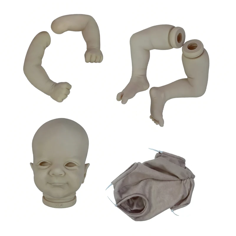 17inch Reborn Puppe Kit Woodland Fee Elf Flynn Weichen Touch Unpainted Puppe Teile mit körper und augen Bebe Reborn versorgung