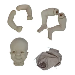 17inch Reborn Doll Kit Woodland Fairy Elf Flynn Soft Touch Unpainted Doll Parts with body and eyes Bebe Reborn Supply