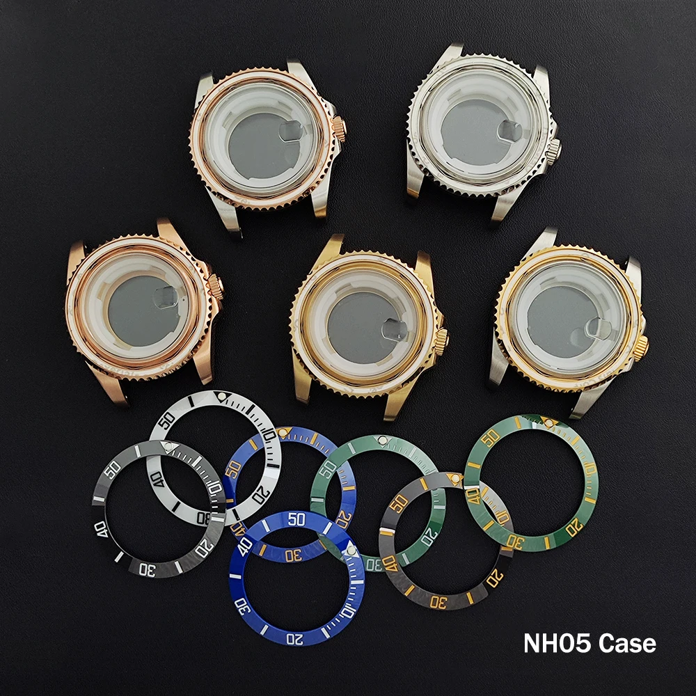 34mm Case NH05 Watch Case Bezel Women's Stainless Steel Case Sapphire Glass Case Custom Logo Suitable for NH05 Movement Module