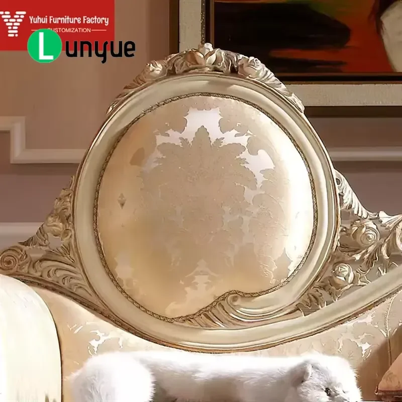 Antique White Modern Single Sofa Bed Fabric High Elastic Sponge Cushion Backrest Basic Living Room Furniture Space Saving