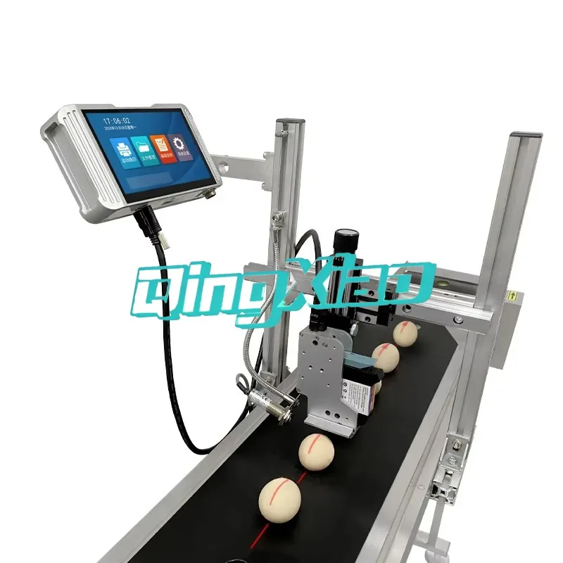 Automatic DTF Printer Production Line Code Date Bar Inkjet Marking Machine Chicken Eggs Plate Type High Stability Easy Operation