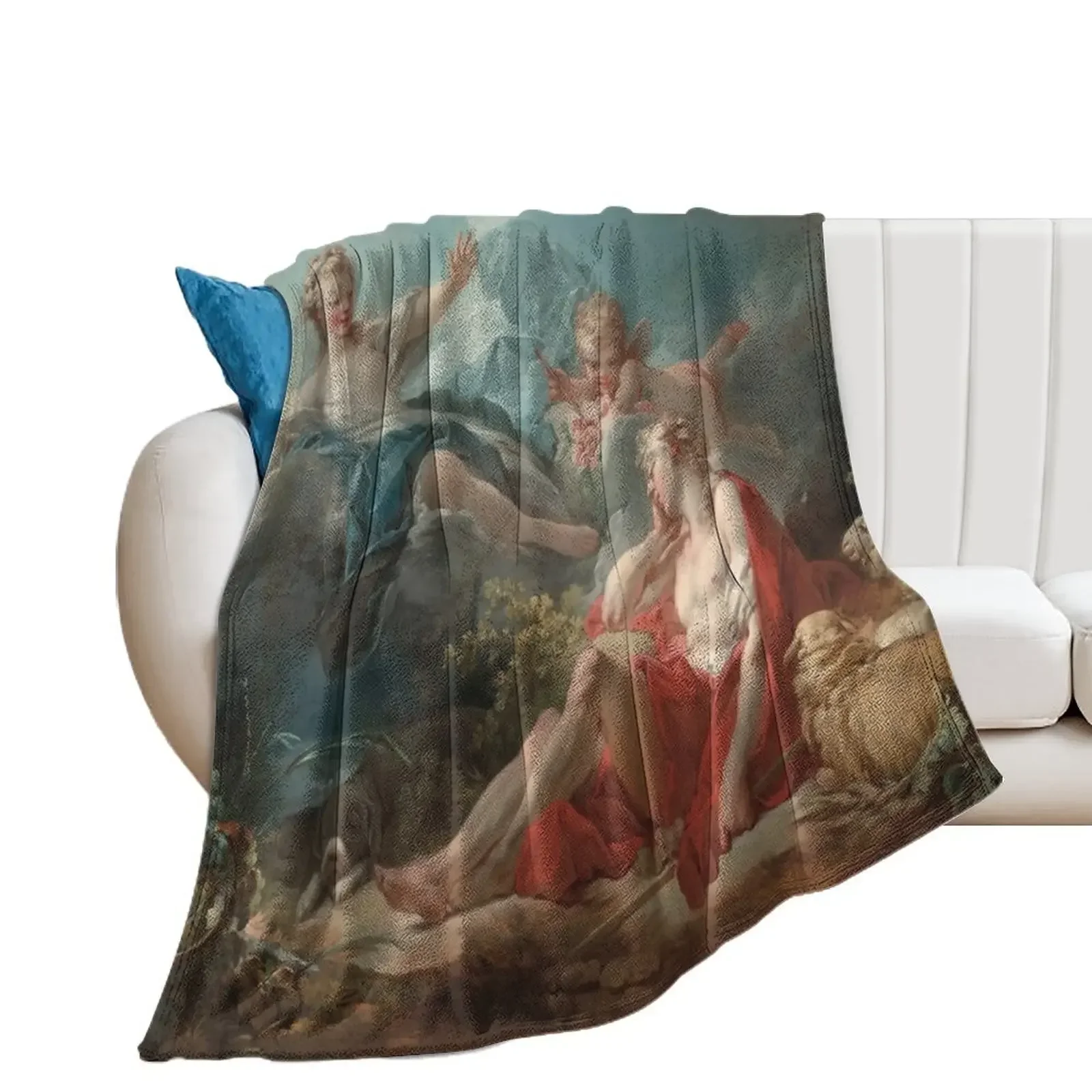 Diana and Endymion Oil Painting by Jean-Honoré Fragonard Throw Blanket Sofas Sleeping Bag Blankets