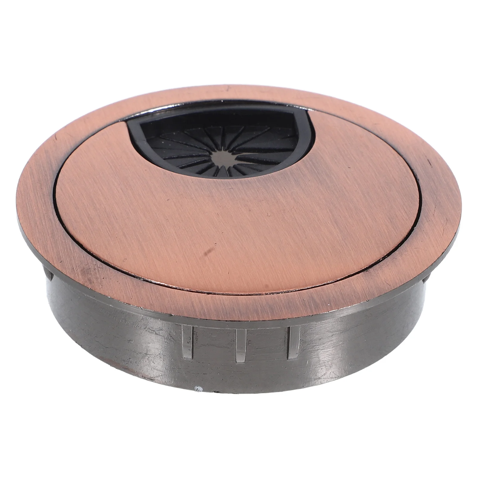 غطاء فتحة سلكية مستديرة لسطح المكتب، مساحة عمل مرتبة، تصميم متعدد الوظائف، إدارة كابلات الإعداد السريع #2