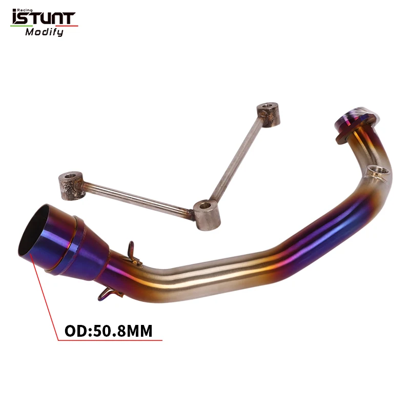 For Yamaha YZF BWS 125 125CC ZUMA 125 2002 - 2017 Full System Motorcycle Exhaust Escape Moto Stainless steel Front Link Pipe