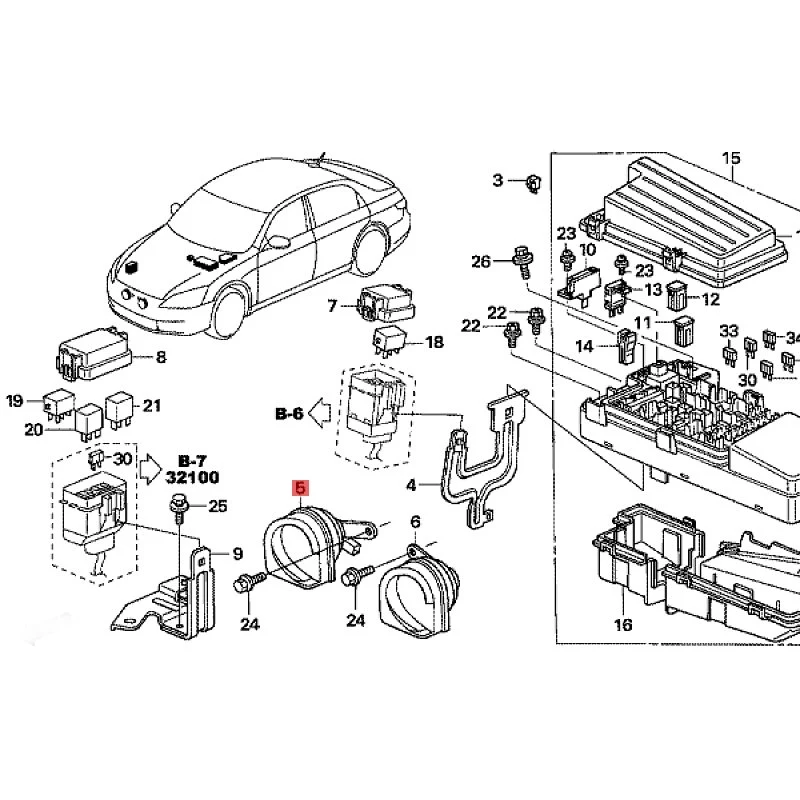 Suitable for Ho nd aA cc or d High pitched speaker assembly speaker High pitched speaker assembly speaker