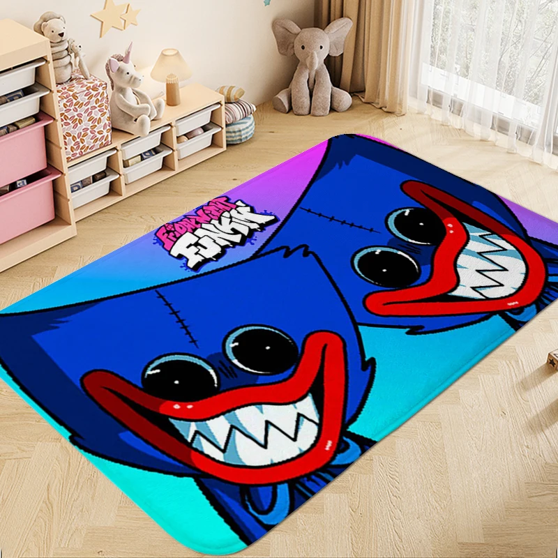 Custom Veranda Floor Mat A-Huggy Wuggys House Entrance Mat Bathroom Rug Aesthetic Kitchen Treadmill Rugs Room Decorating Items