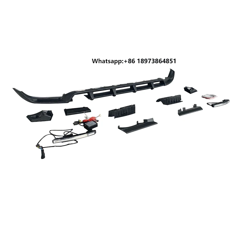 

Top Style Front Bumper Lip for G Class W464 W463A G63 Car Exterior Trim Parts PP Material Front Spoiler
