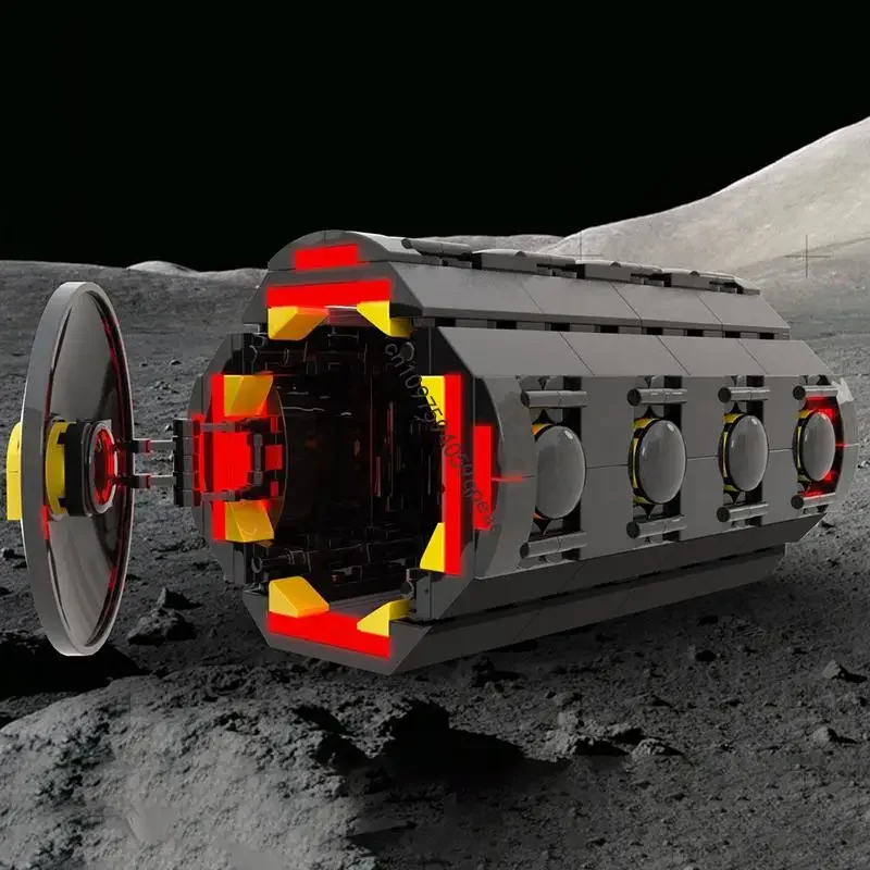 

Новинка, 418 шт., популярная серия космических технологий Moc Blacktro, модель контейнера, головоломка на заказ, креативные идеи «сделай сам», детские игрушки, подарки на день рождения