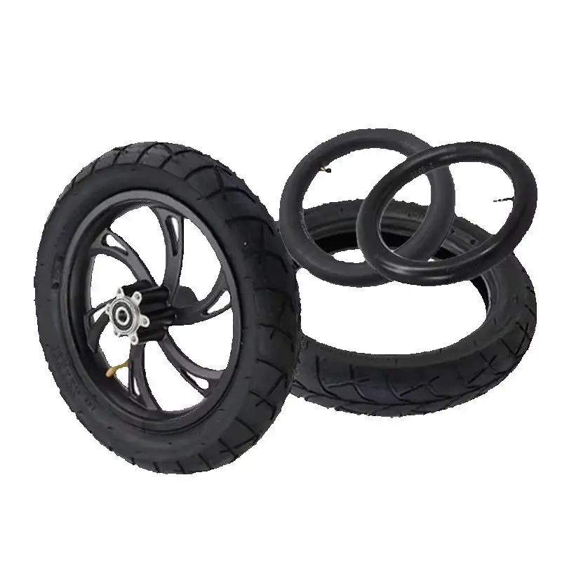 12 Zoll 12 x 2,125 Reifen 12 1/2 x 2 1/4 Fahrrad, zusammenklappbares Elektroroller-Rad, Reifenschlauch, passend für viele Gas-E-Bikes