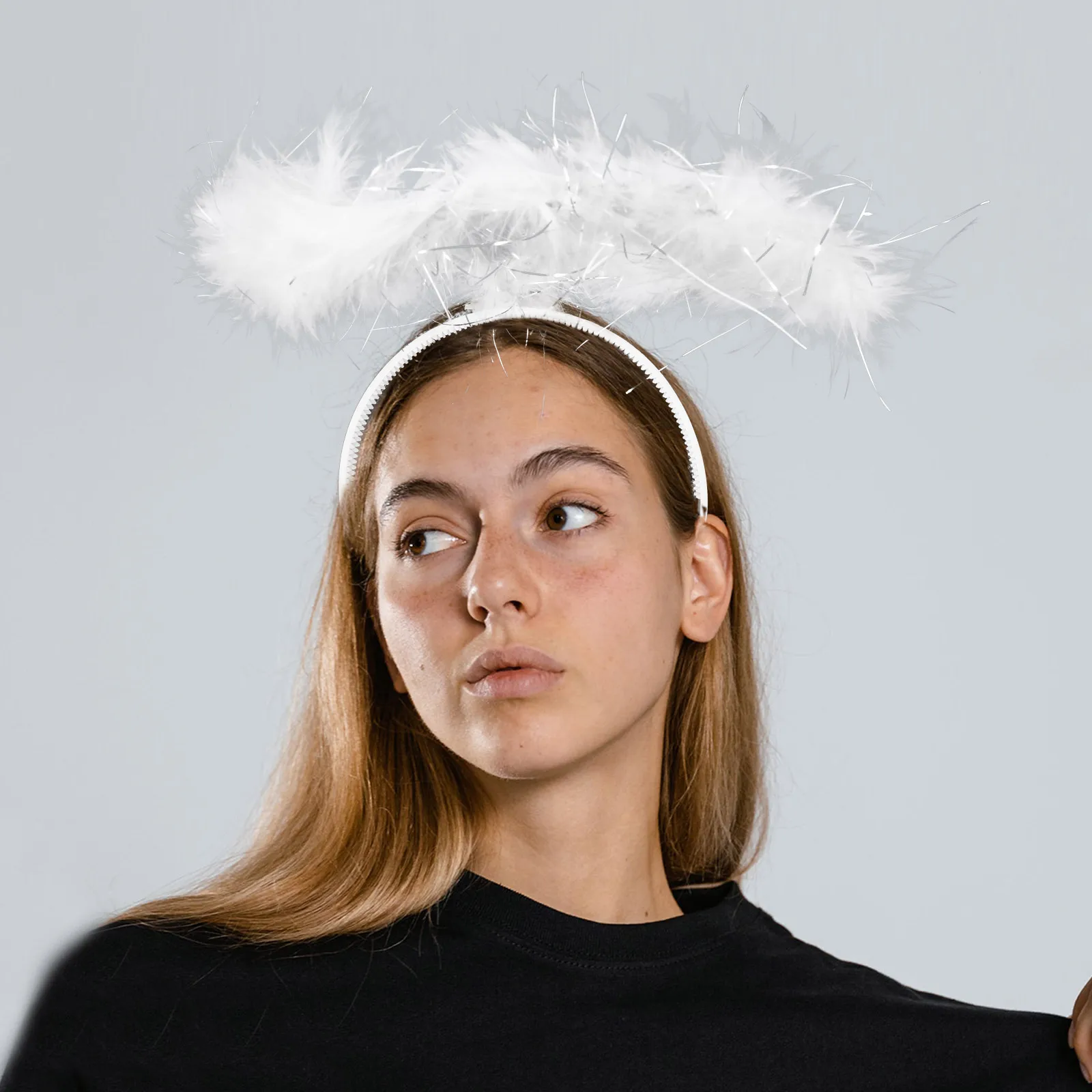 

Angel Plume Headband Decorative Hair Accessories for Halloween Carnival Festival Party Costume Accessories Durable for Women