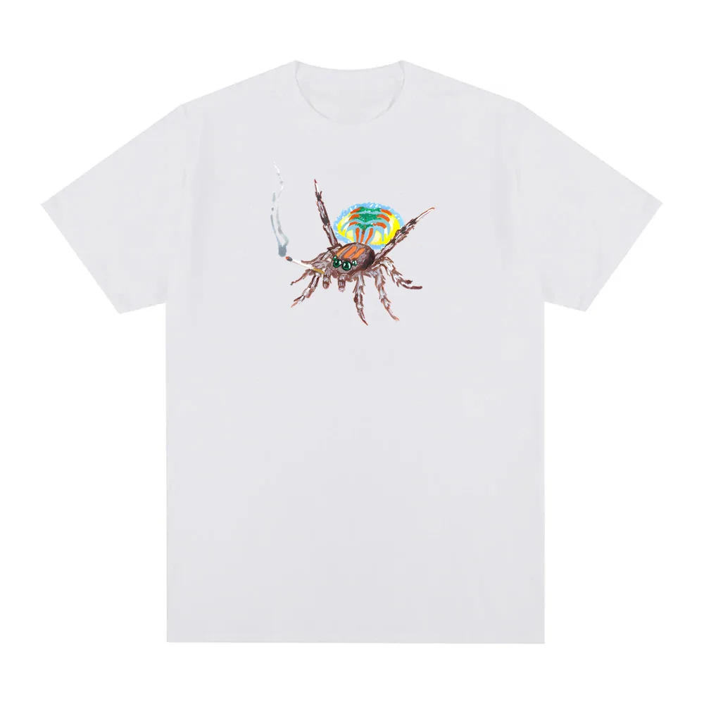 سباركلي سبايدرمافن تي شيرت سوكي المائية الصيف الهيب هوب 100% القطن تي شيرت 2026 جديد جودة عالية ريترو الجولة الرقبة التي شيرت #3