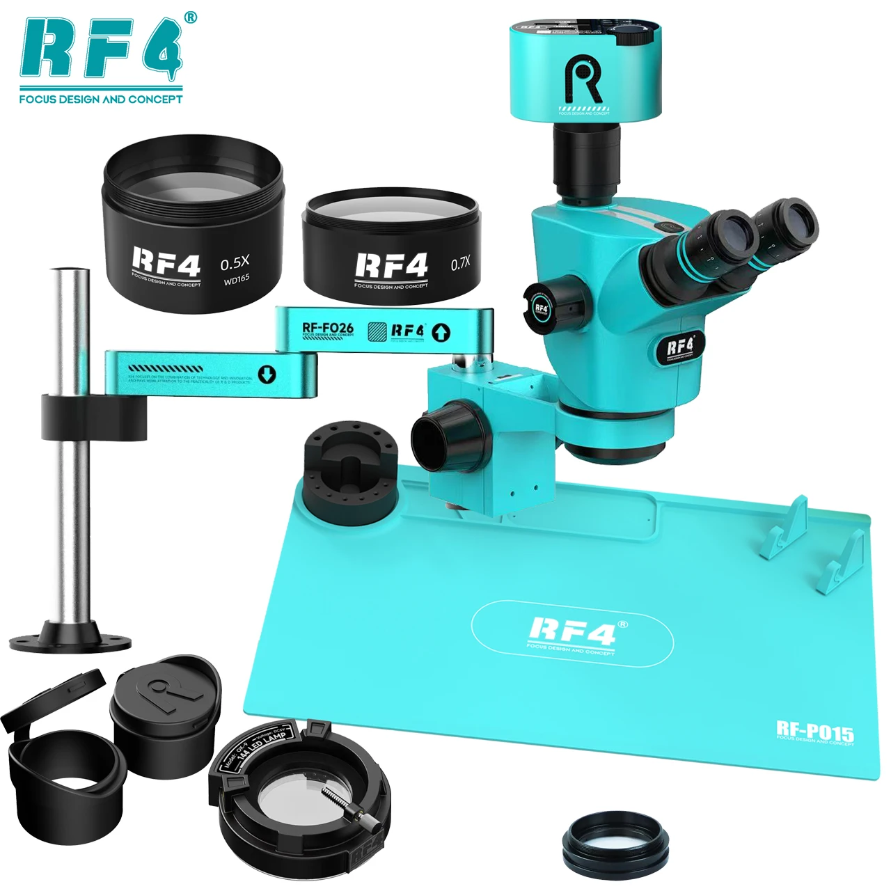 Handwheel Lossless Zoom Omnidirectional Adjustment 4K Microscope Breakthrough Field Limit Dual Anti-fatigue Design RF4-CX71-39A
