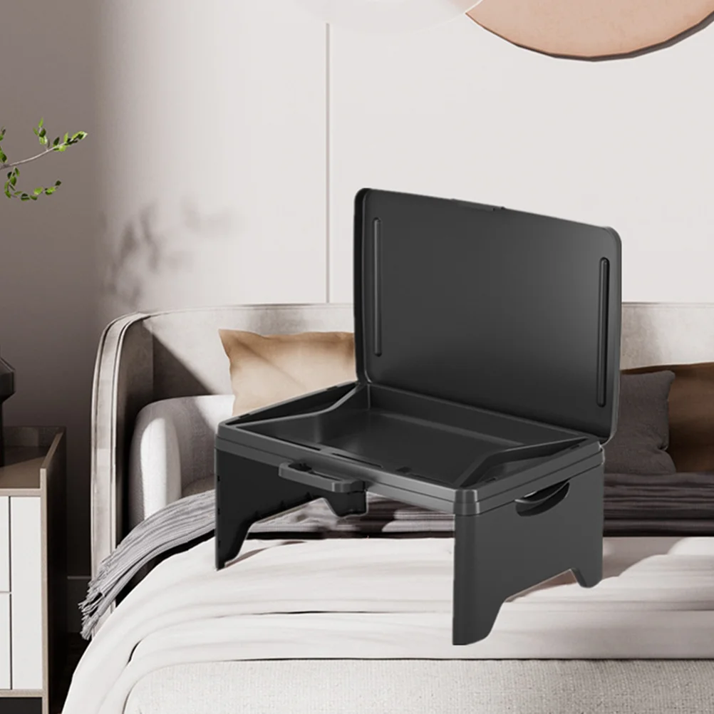 

Portable Folding Lap Desk Laptop Desk Black Foldable Bed Table Tray Multifunctional Laptop Tray Portable Workstation for