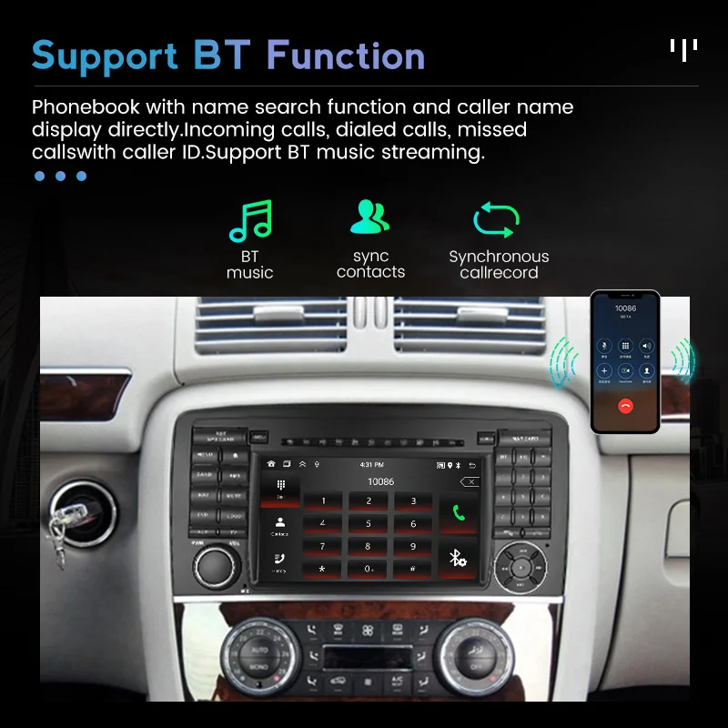 Autoradio pour Mercedes Benz classe R W251 R300 R350 R500 2006 - 2012 lecteur multimédia GPS Carplay stéréo No 2 Din unité principale DVD