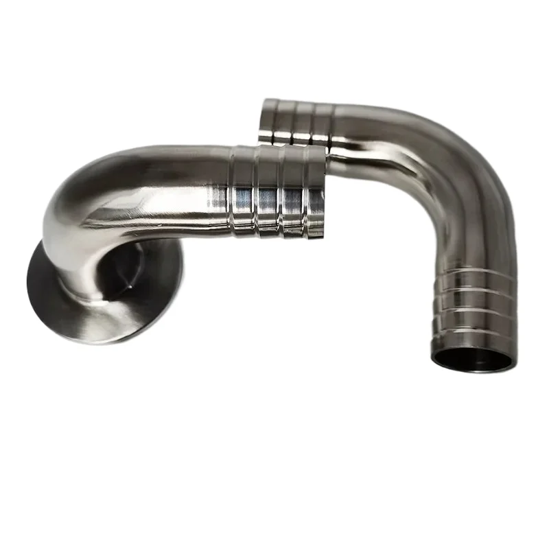 304 stainless steel quick fit leather joint elbow sanitary clamp type Green hose chuck Pagoda leather pipe joint
