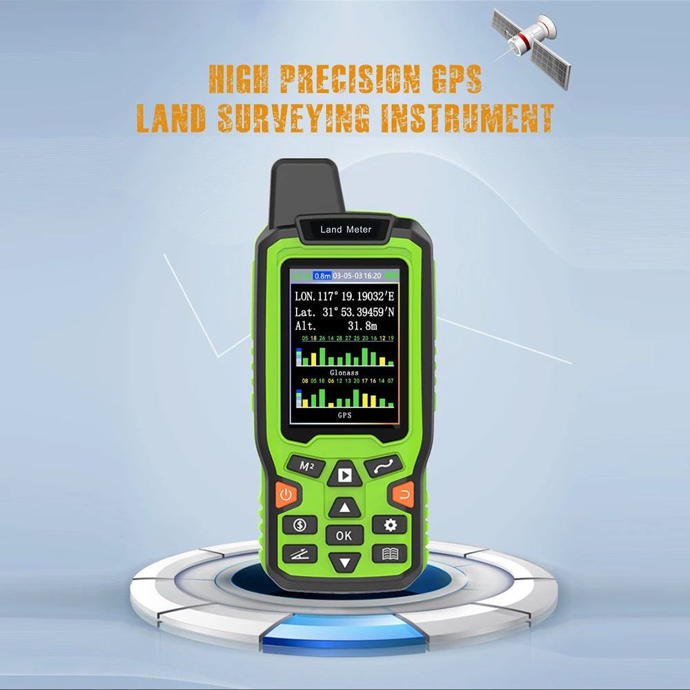 GPS/Plough Land Meter Handheld GPS Area meter Tester Land Measuring Instrument Plough Navigation Land Area Meter