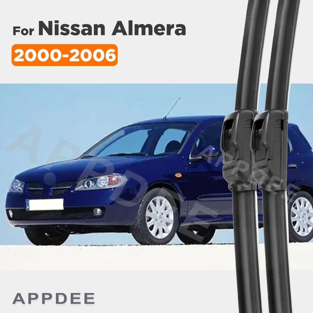 

APPDEE For Nissan Almera N16 2000-2006 2001 2002 2003 2004 2005 Wiper Front Wiper Blades Windscreen Window Brush 22"+16"