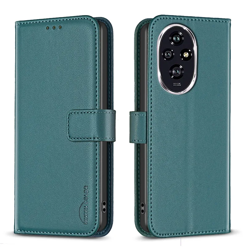 Wallet Magnetic Flip With Card Slot Leather Case For Huawei Honor 200 Pro Honor200 Lite 5G 200Pro Skin Friendly Phone Cover Case