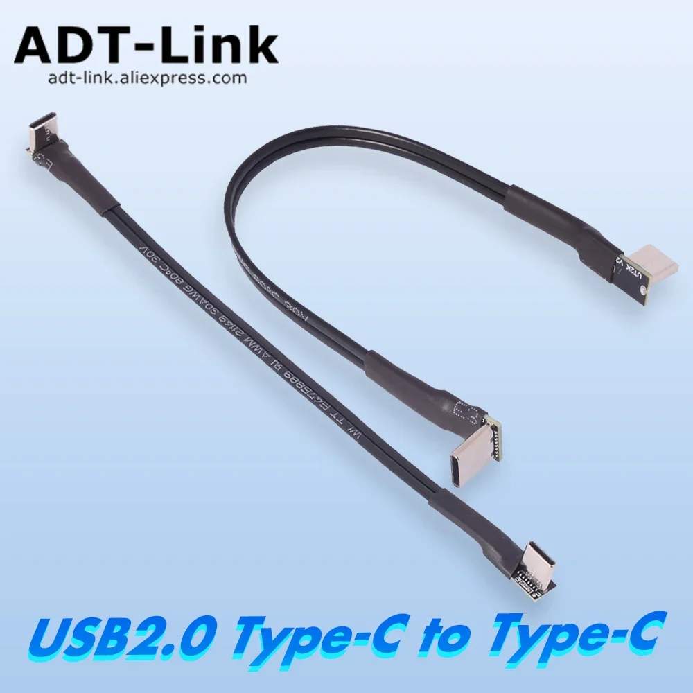 USB2.0 Type-C to Type-C Cable for Microcontroller Development Board Industrial Camera HDD Box Data Transfer & Charging