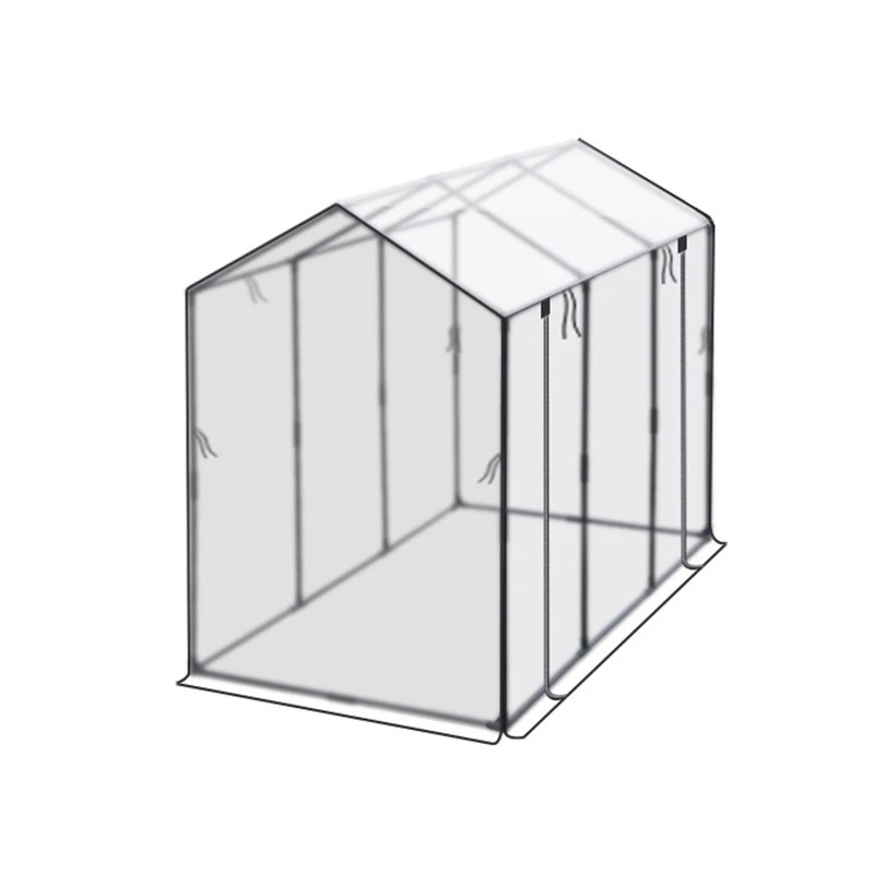 Plastic-coated iron pipe bracket, sunshade and insect-proof balcony, tower-type greenhouse, greenhouse, succulent flowers