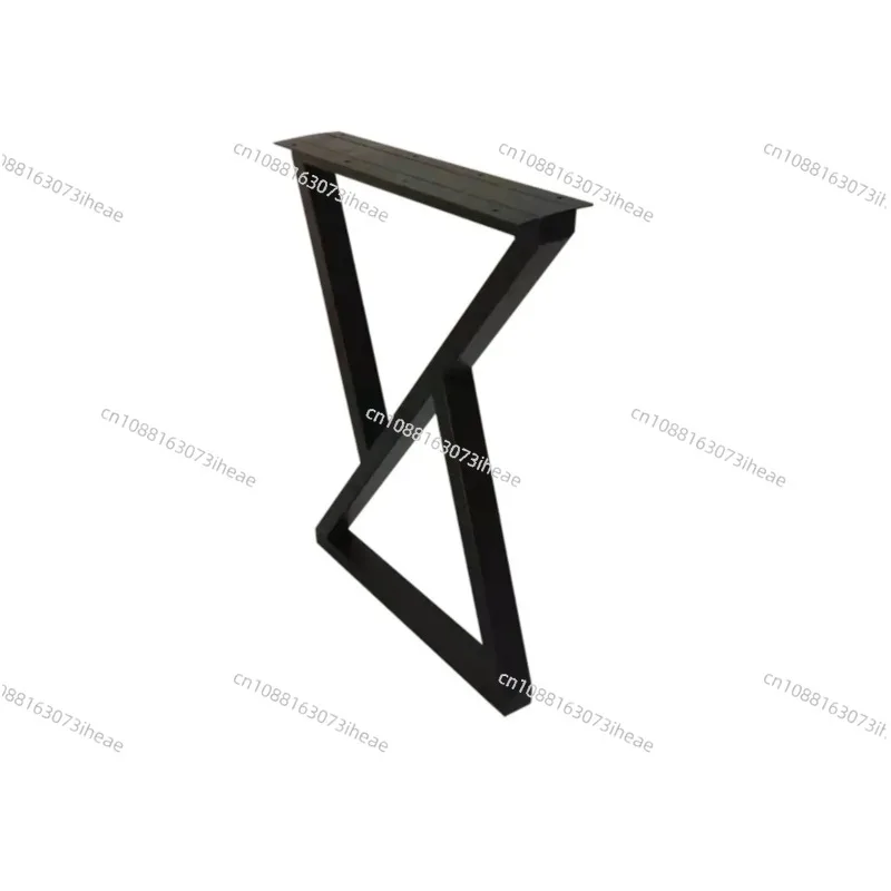 

Minimalist modern master design on-site forged iron metal bracket strip high table leg forged iron dining table island foot