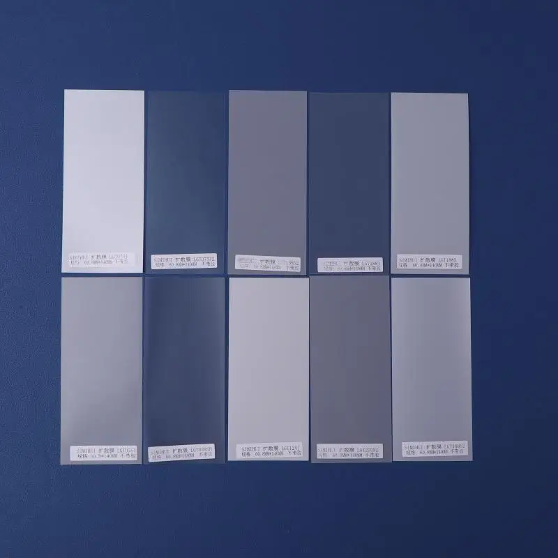 10Pcs/Set Diffusion/Reflective Film Suit LED Light Diffuser Film Box Lighting Backlight Homogenizing Film PET Light Guide Sheet